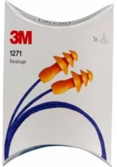 3m 1271 İpli Tekrar Kullanılabilir Karton Kutulu Kulak Tıkacı Snr 25 Db