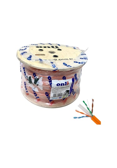 Onli 305mt 23awg Utp Cat6 Network Kablosu Turuncu Yerli Üretim 305 Metre