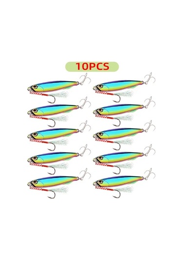 Tongxida 30/10 Adet Sıcak Metal Jigs Seti Balıkçırk Cazibesi 7g-60g Kaplam Shore Döküm Renkli 2 Hk 60g