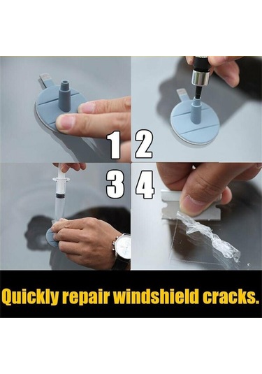 Mufunye Dıy Ön Cam Tamir Kiti Araba Pencere Ön Cam Cam Çizik Tamir Setleri Oto Camı Ön Cam Çatlak Çip Çiziklerini Sabitlemek İçin