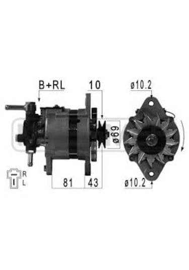 12 Volt 65 Amper Tata Telcolıne Alternatör - Şarj Dinamosu