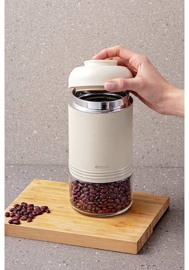 Emsan Moko 900 Ml Saklama Kavanozu Ekru