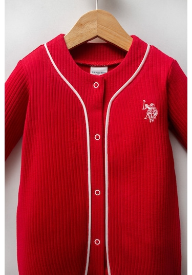 U.S. Polo Assn. U.s. Polo Assn Kız Bebek Kırmızı Tulum Kırmızı