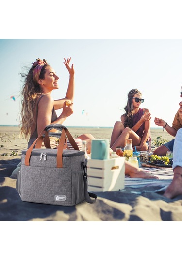 Mufunye Suya Dayanıklı, Gri Büyük Boy Alüminyum Foil Kişisel Buzluk Mor