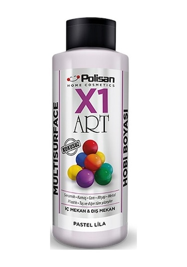 Polisan X1 Art Multisurface Hobi Boyası Pastel Lila 120 ml