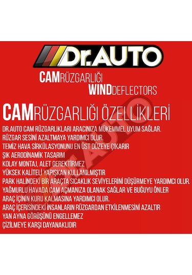 Dacia Duster 2017 Ve Sonrası Cam Rüzgarlığı 4lü Cr165
