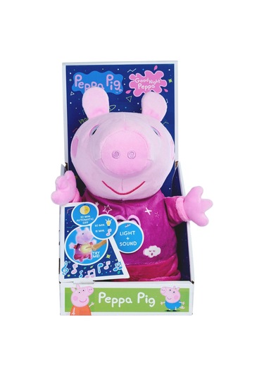 Peppa Pig Işıklı Ve Sesli İyi Geceler Peppa Peluş Pembe