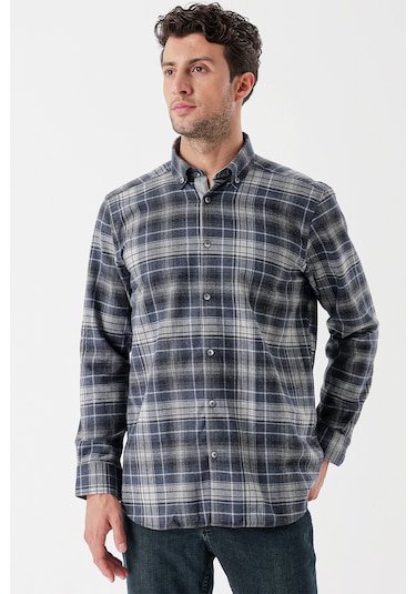 Koyu Lacivert Uzun Kollu Ekoseli Gabardin Sert Yaka Cepli Garnili Casual Comfort Fit Gömlek 1004235112-koyu Lacivert Koyu Lacivert Koyu Lacivert Uzun Kollu Ekoseli Gabardin Sert Yaka Cepli Garnili Casual Comfort Fit Gömlek 1004235112-koyu Lacivert Koyu Lacivert