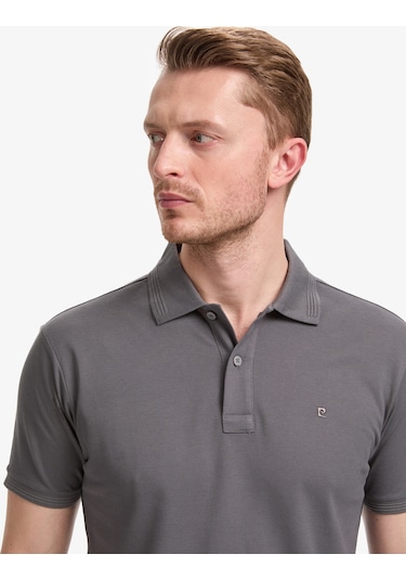 Pierre Cardin Erkek Koyu Gri Tişört Basic 50321128-vr080