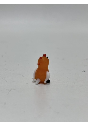 El Yapımı Mini Murano Cam Tavuk Biblo A171-10