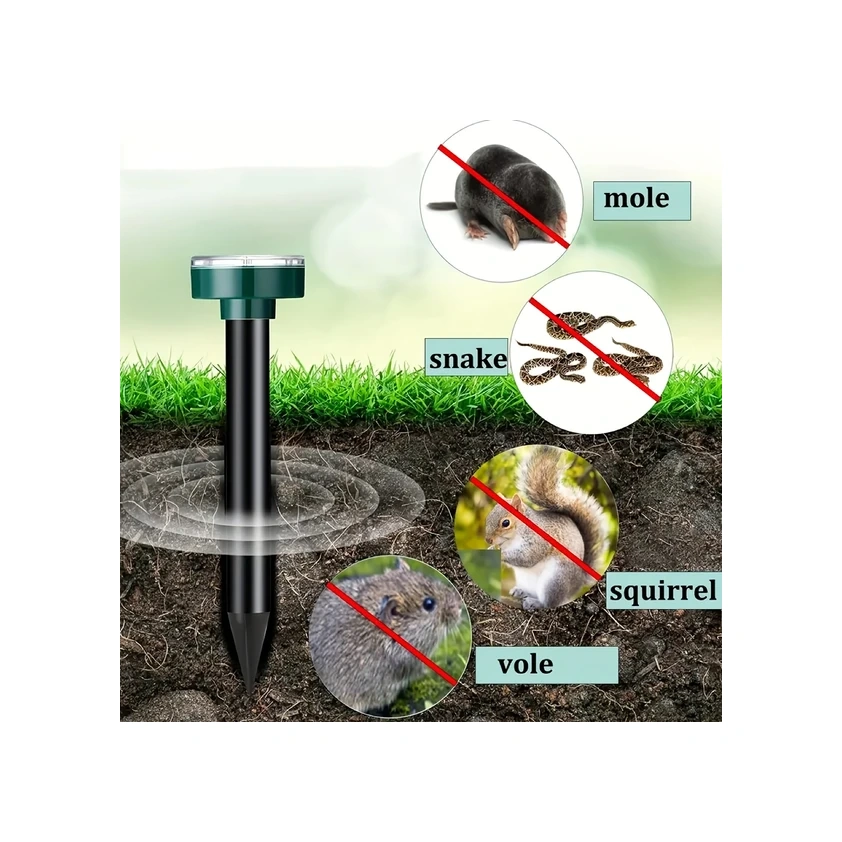 Willowhaven 2li Ses Dalgası Teknolojili Güneş Enerjili Haşere Kovucu Bahçe Çiftlik 600mah