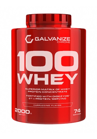 Galvanize Nutrition 100 Whey Protein 74 Servis 2000 Gr Cappuccino Cappucino