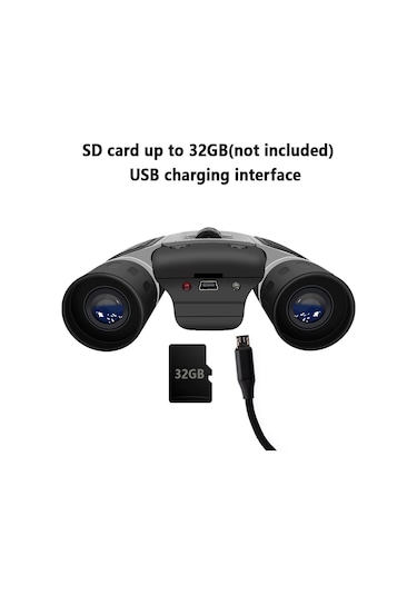 Geeksen Kamerası Kamera Ve Video Kaydı Olan Dijital Dürbün 10x Zoom Yüksek Netlikli Cmos Gece Gör