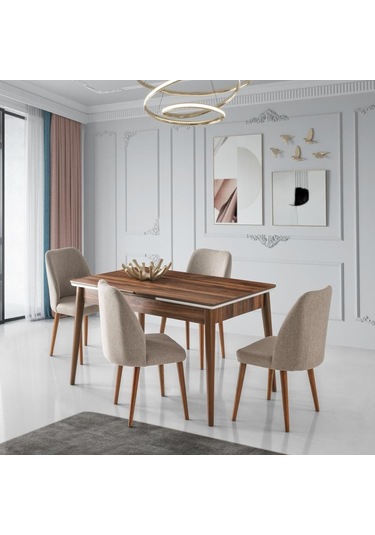 Sırma Masa, Merida Sandalye , Kemençe, 130x80 Ceviz