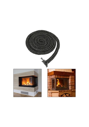 Suntek Magideal Şömine Contası Halat Yüksek Yoğunluklu Fiberglas 0,39-inçx157-inç