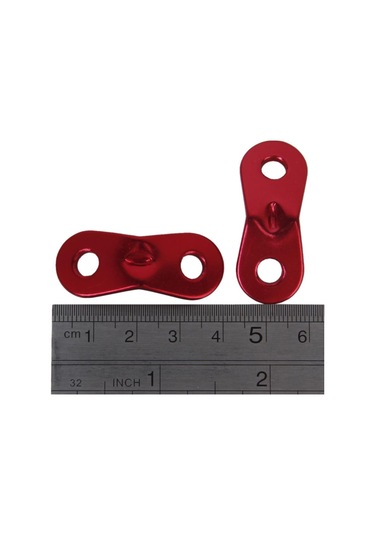 Homyl 10 Adet 5mm Alaşım Kilit Halat Gerdiriciler Kırmızı Kırmızı