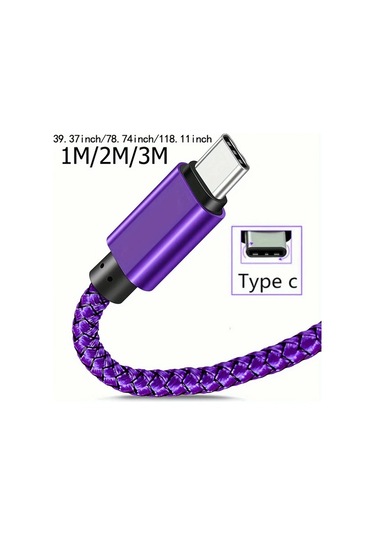 Oldfriend 60w Usb Type-c Hızlı Şarj Kablosu Yeşil Nylon Örgülü 100cm İphone Uyumlu 15 Samsung