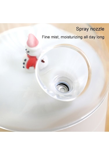 Sones 500ml Kar Adamı Nemlendirici Usb Masaüstü Büyük Kapasiteli Renkli Ortam Işığı Hava Nemlendirici