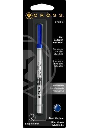 Cross 8783-5 Click Tükenmez Kalem Yedeği Mavi
