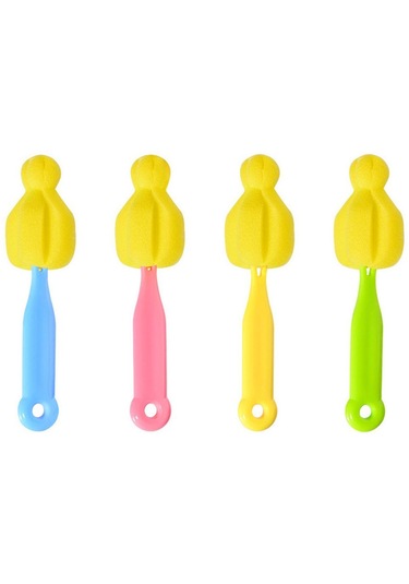 Evrensel 360 Döner Biberon Emzik Emzik Sünger Fırçası Temizlik Malzemeleri