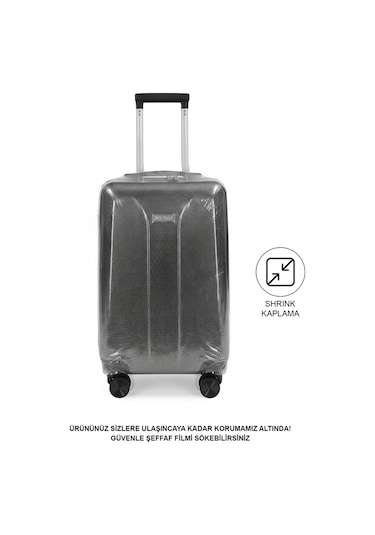 Wexta Valja Vl-240 Prestige Serisi Noktalı Gümüş Kabin Boy Valiz Diğer