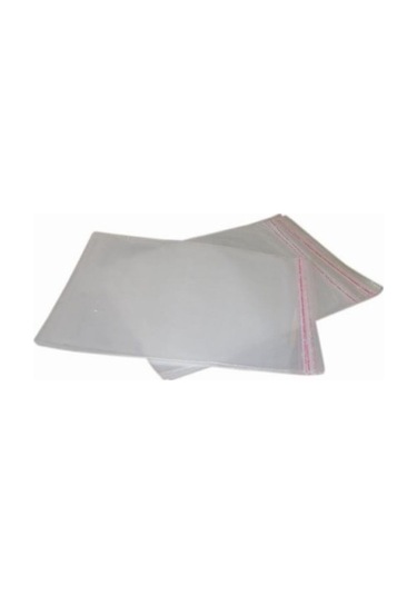CarpCorn ﻿Şeffaf Bantlı Yapışkanlı Jelatin Poşet 13 x 20 + 5 CM - 13 x 25 CM 100 Adet