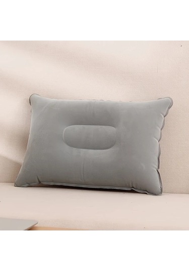 Trendooze Şişme Boyun Destek Yastığı, Konforlu Ofis Seyahat Gri Gri