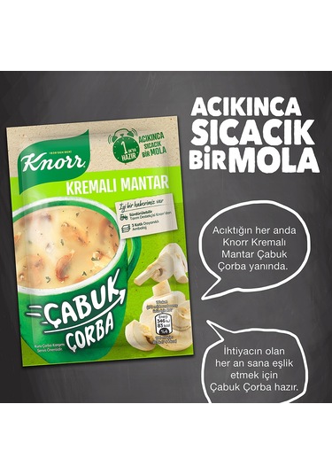 Knorr Kremalı Mantar Çabuk Çorba 12 x 19 G