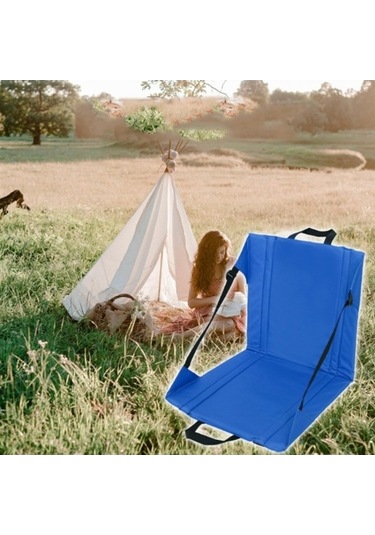 Prestigegoods Çok Dayanıklı Piknik Standı Koltuk Minderi, Katlanır, Neme & Kirli Aşınmaya Dayanıklı, 44x43x44 Cm, Siyah/kırmızı/mavi, Kamp & Yarışma Kırmızı