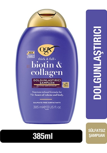 OGX Dolgunlaştırıcı Biotin & Kolajen Sülfatsız Şampuan 385 ML