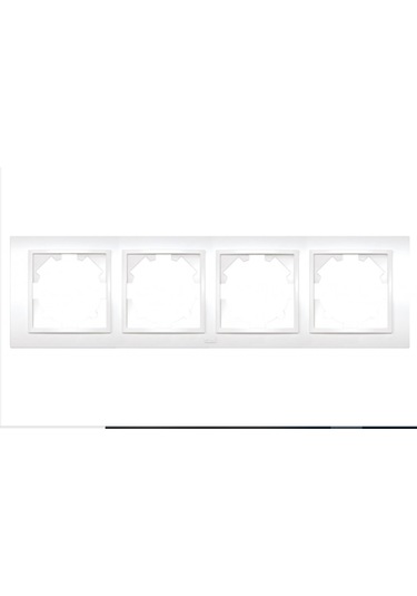 Elbi Zena Vega 4 Lü Yatay Çerçeve Kar Beyaz