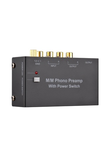 Jms Güç Anahtarlı M/m Fono Ön Amplifikatör Rca'lı Ultra Kompakt Fono Ön Amplifikatör Döner Tablalı Preamp