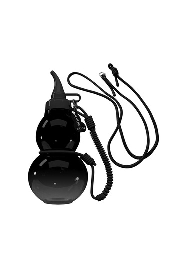 Suntek 800ml Çin Kabak Su Şişesi Spor Matarası Açık Siyah