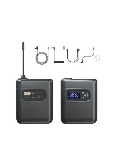 Ankatek Yönlü Yaka Yaka Verici Ve Sistemi Mufunye Mikrofonu Mikrofonu Kamera Kablosuz İle Dslr Dizüstü Çok Bilgisayar Alıcı Akıllı Rd - 1