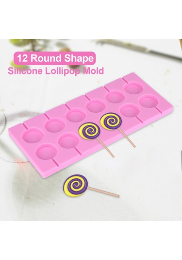 Ximistore9 12'li Dairesel Şekerleme Silikon Kalıbı - Isı Dayanıklı, Dıy Tatlı, Kek, Kurabiye Yapımı Diğer