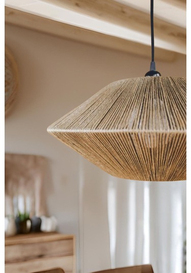 Dekoratif Aydınlatma Sarkıt Ufo Avize Jüt Çok Renkli