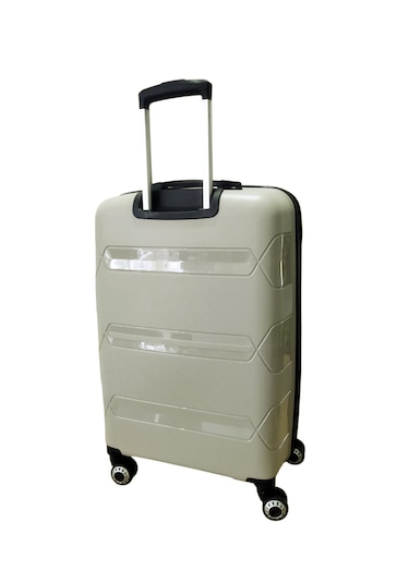 Hotowa Gold Pp Valiz 8011 Ekru Tsa Kilitli Orta Boy Ekru