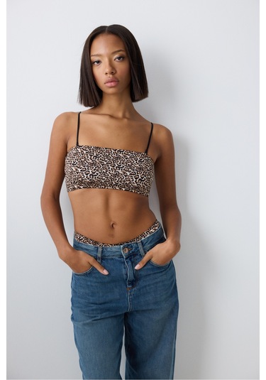 Penti Leopard Bandeau Çok Renkli Üst