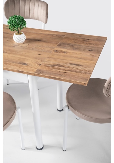 Smart Yandan Açılır Mutfak Masası 60x90cm Ceviz