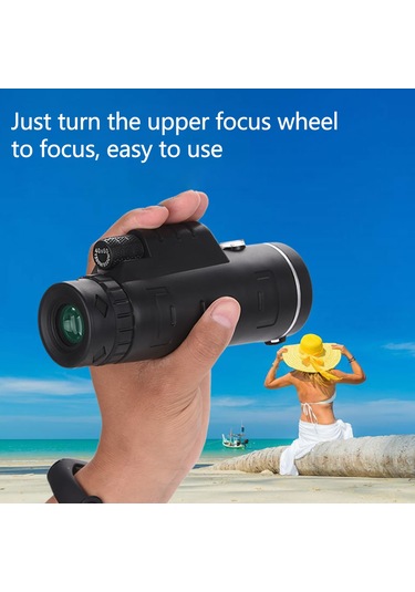 Wezone 40x60 Tek Tüp Gözlemci: Hd Telefonla Fotoğraf Çekimi, Işık Azaltmada Gece Görüşü Ve Pusula Özellikli Büyütec