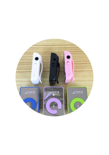 Geeksen Spor İçin Taşınabilir Siyah Mp3 Çalar - Mini Boyutlu, Kanca Özelliği, 8gb Tf Kart Desteği