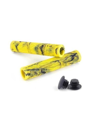 Epic 165mm Sarı Siyah Renkli Bmx Dirt Jump Bisiklet Elcik Sarı