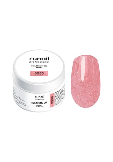 Runail Professional Protez Tırnak Jeli Uv Builder Gel Potal Pembe 15gr. 8555