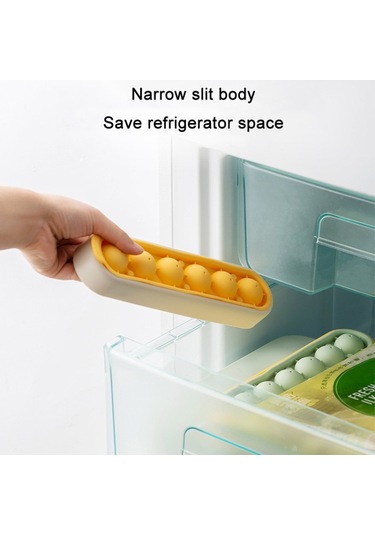 Ev Yapımı Hızlı Dondurulmuş Buz Küpü Depolama Silikon Kalıp Yellow Green Gri