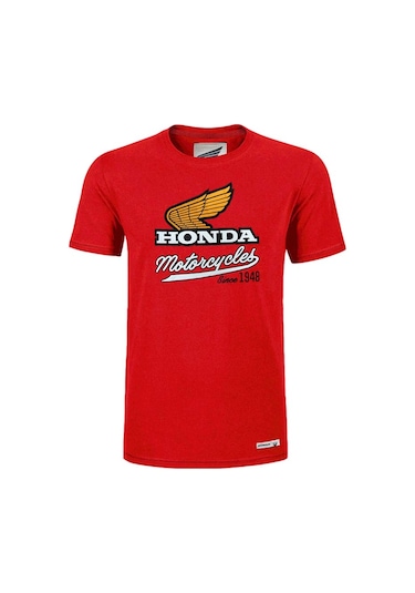 HONDA COLLECTION KIRMIZI T-SHIRT WINGS LOGO