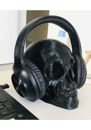İskelet Kafa Tası - Kulaklık Standı Ve Dekorasyon