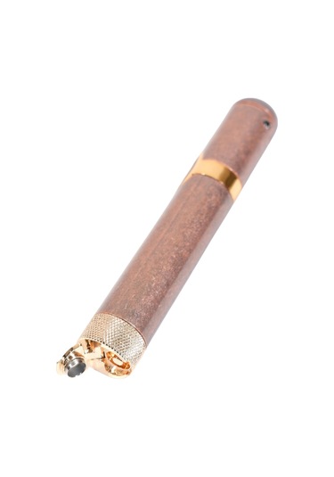 Parmida Tek Torch Pürmüz Delicili Bronz Metal Puro Çakmağı - Tr9518