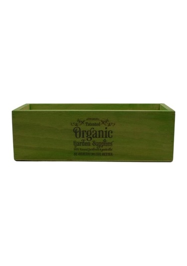 Ahşap Organizer Yeşil Mutfak Organizer Çok Amaçlı