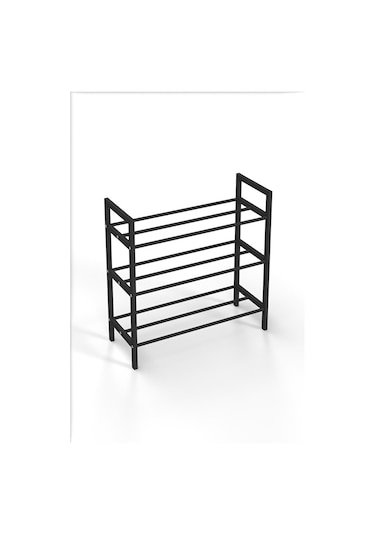Retodesign 3 Katlı Ekol Metal Ayakkabılık 1893 Siyah