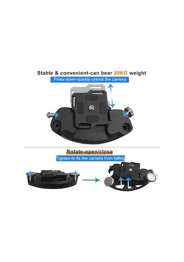 Kamera Sırt Çantası Bel Dslr Video Gopros Heros Insta360 Gümüş İçin Kamera Omuz Kayışı Kayışı